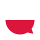 Illustration mit Länderflaggen für die Sprachen für Polnisch